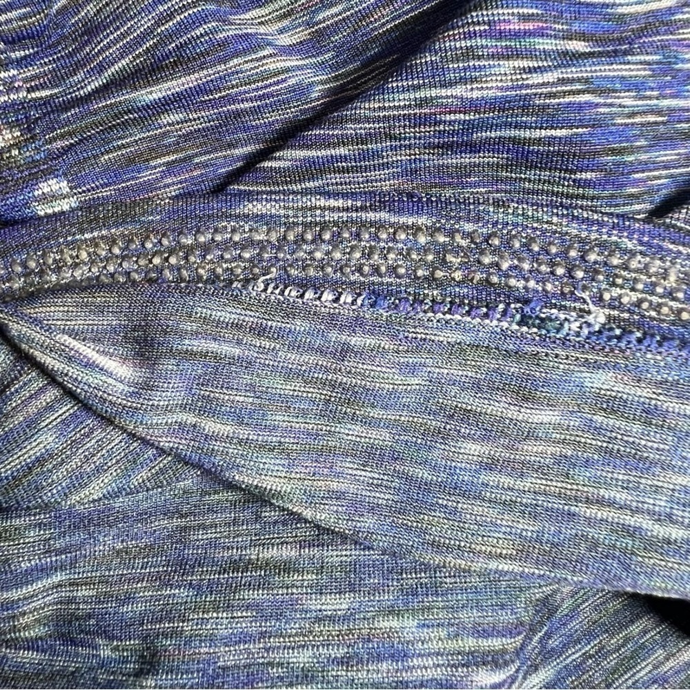 Athleta Women’s Fastest Track Tee Blue Space Dye Size XS - Picture 5 of 6